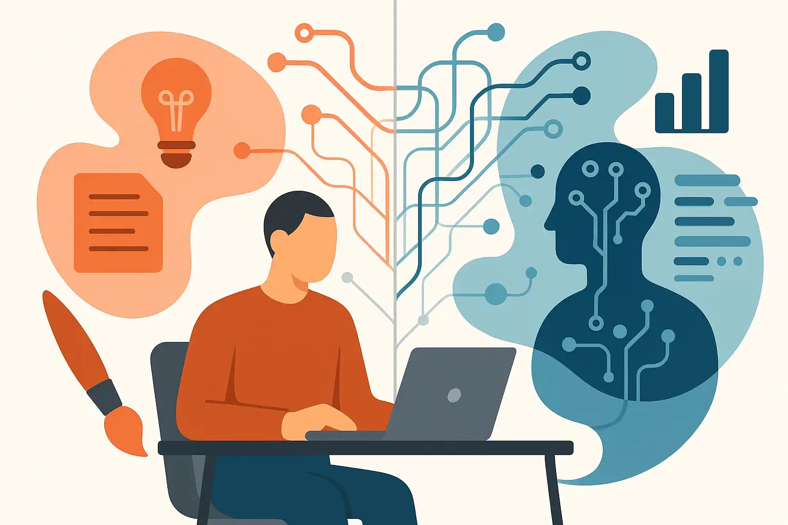 Stratégie de contenu SEO hybride : combiner IA et expertise humaine en 2025