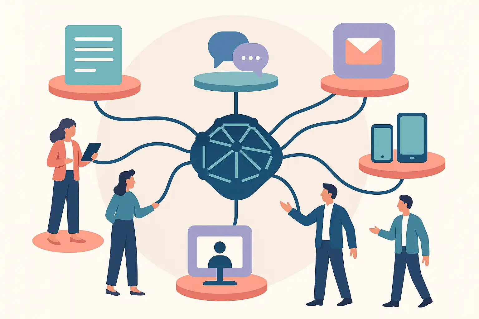 Stratégie éditoriale multicanale : orchestrer l&rsquo;IA sur tous vos touchpoints