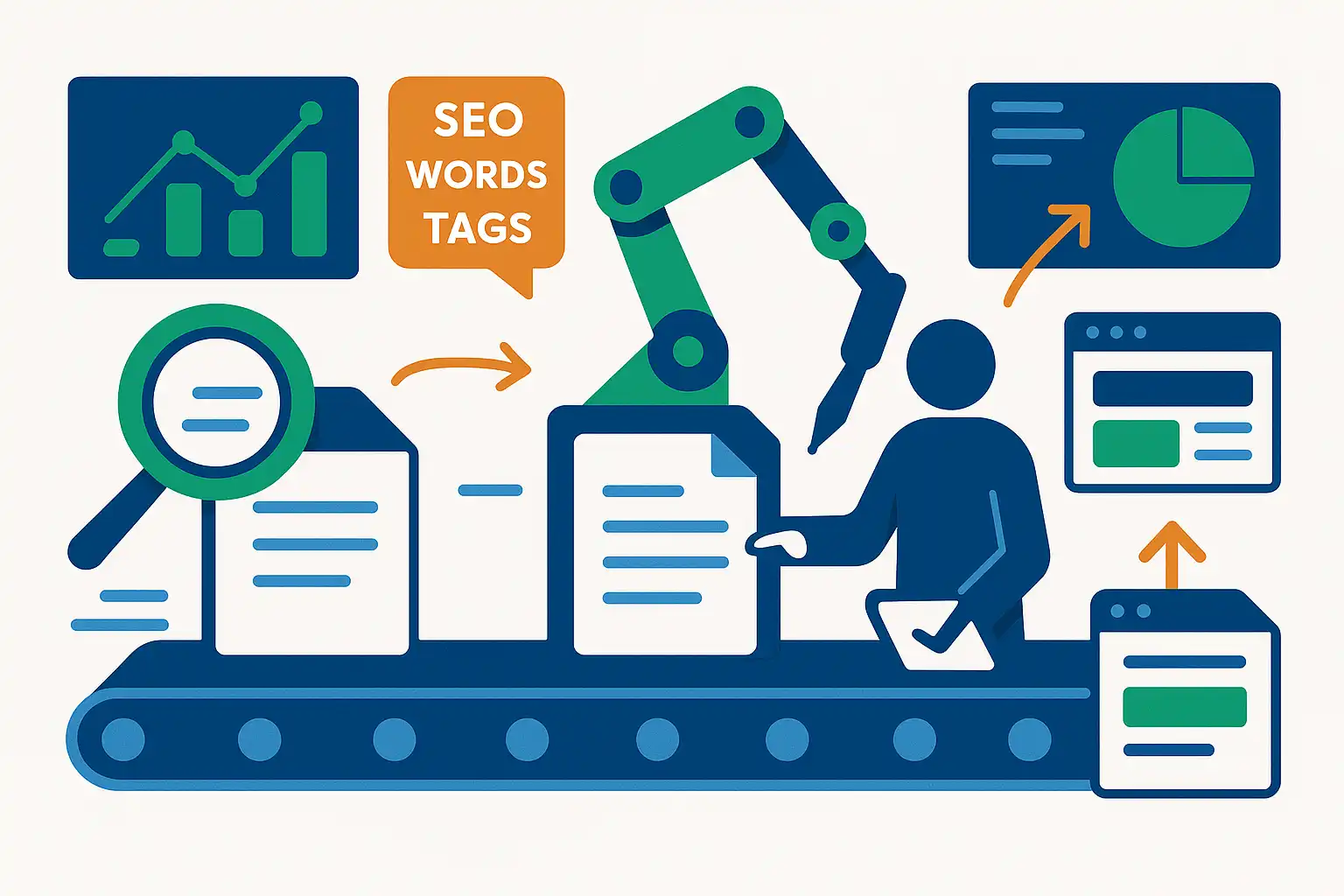 Scalabilité éditoriale IA : construire une machine à contenu SEO
