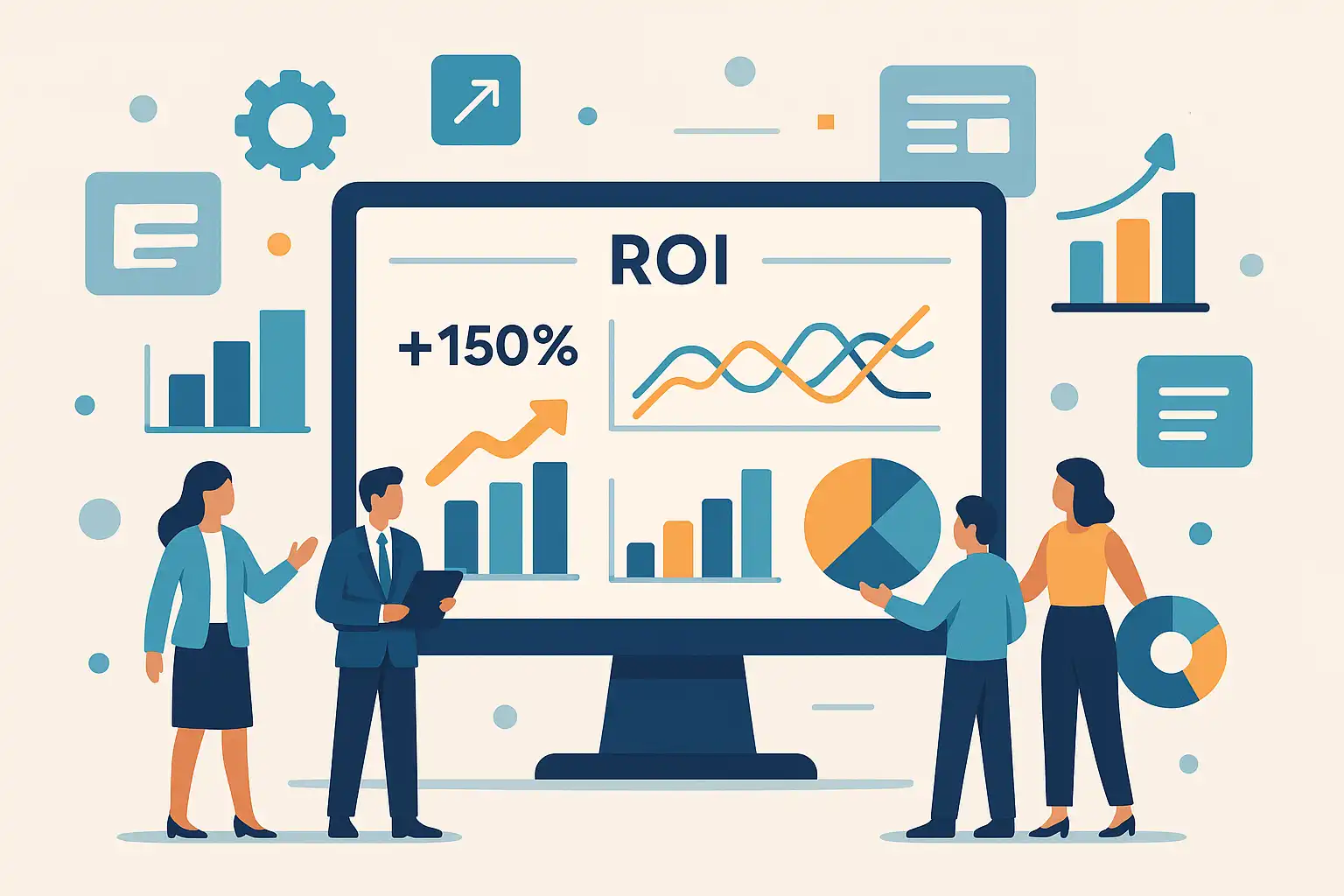 Métriques ROI contenu automatisé : dashboard KPI pour dirigeants