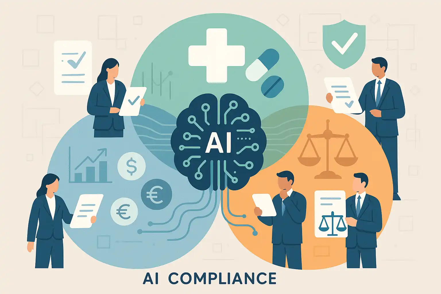 IA éditoriale et conformité secteurs réglementés : finance, santé, juridique