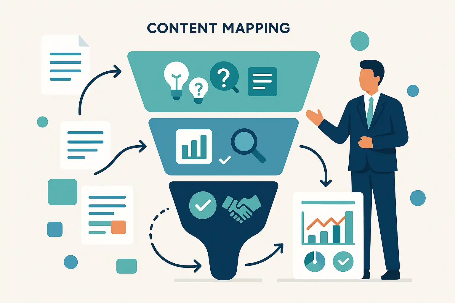 Content-to-conversion mapping : aligner génération IA et parcours client B2B