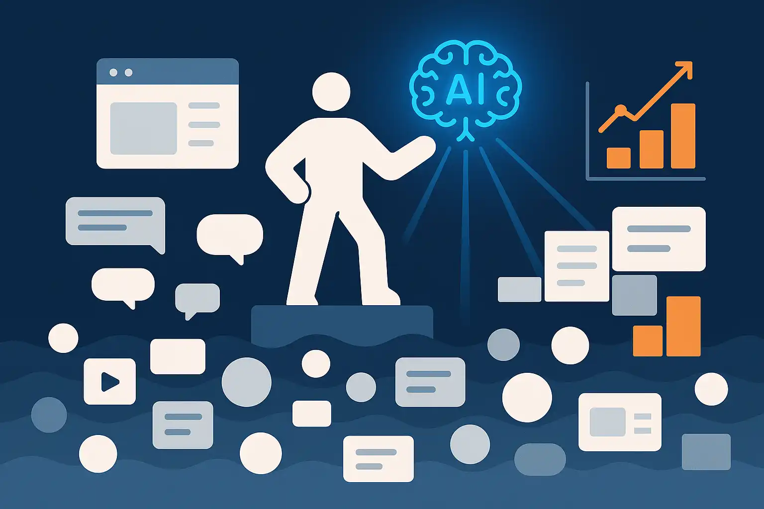 Content shock 2025 : survivre à la saturation avec l&rsquo;IA éditoriale