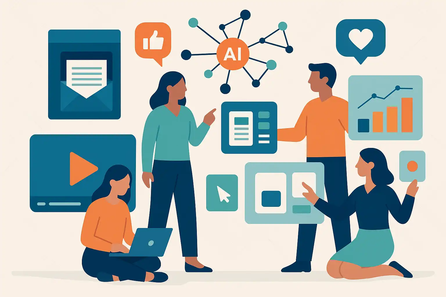 Content marketing 2025 : 9 formats IA pour engager votre audience B2C